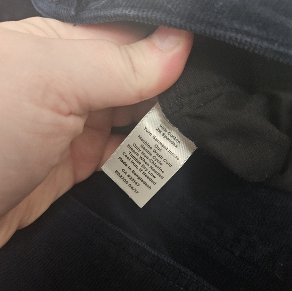 Talbots Navy Blue Straight Leg Corduroy Pants! - Picture 4 of 7